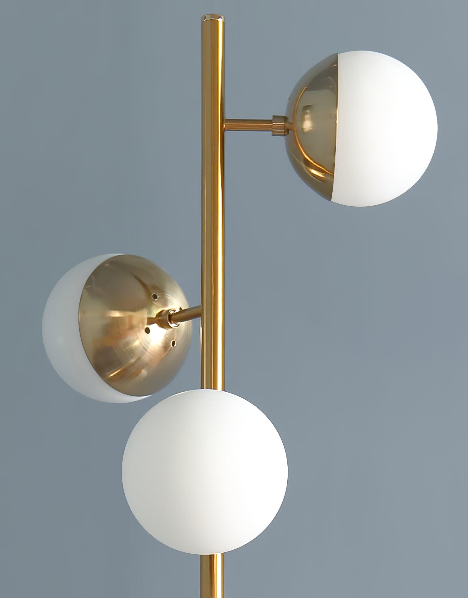 Myliryre Mid Century Brass Floor Lamp-Neutral Decor