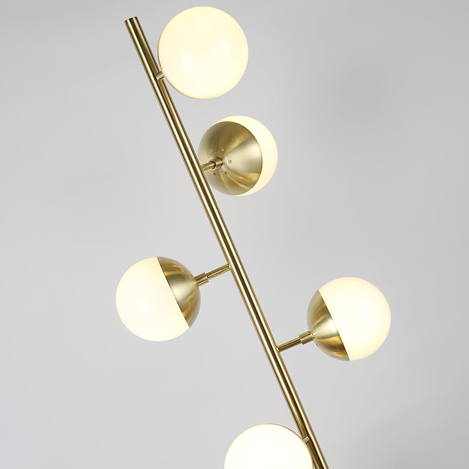 Myliryre Mid Century Brass Floor Lamp-Neutral Decor