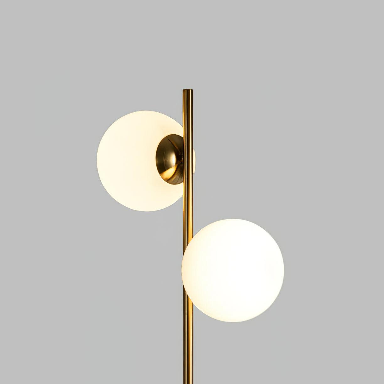 Myliryre Mid Century Brass Floor Lamp-Neutral Decor