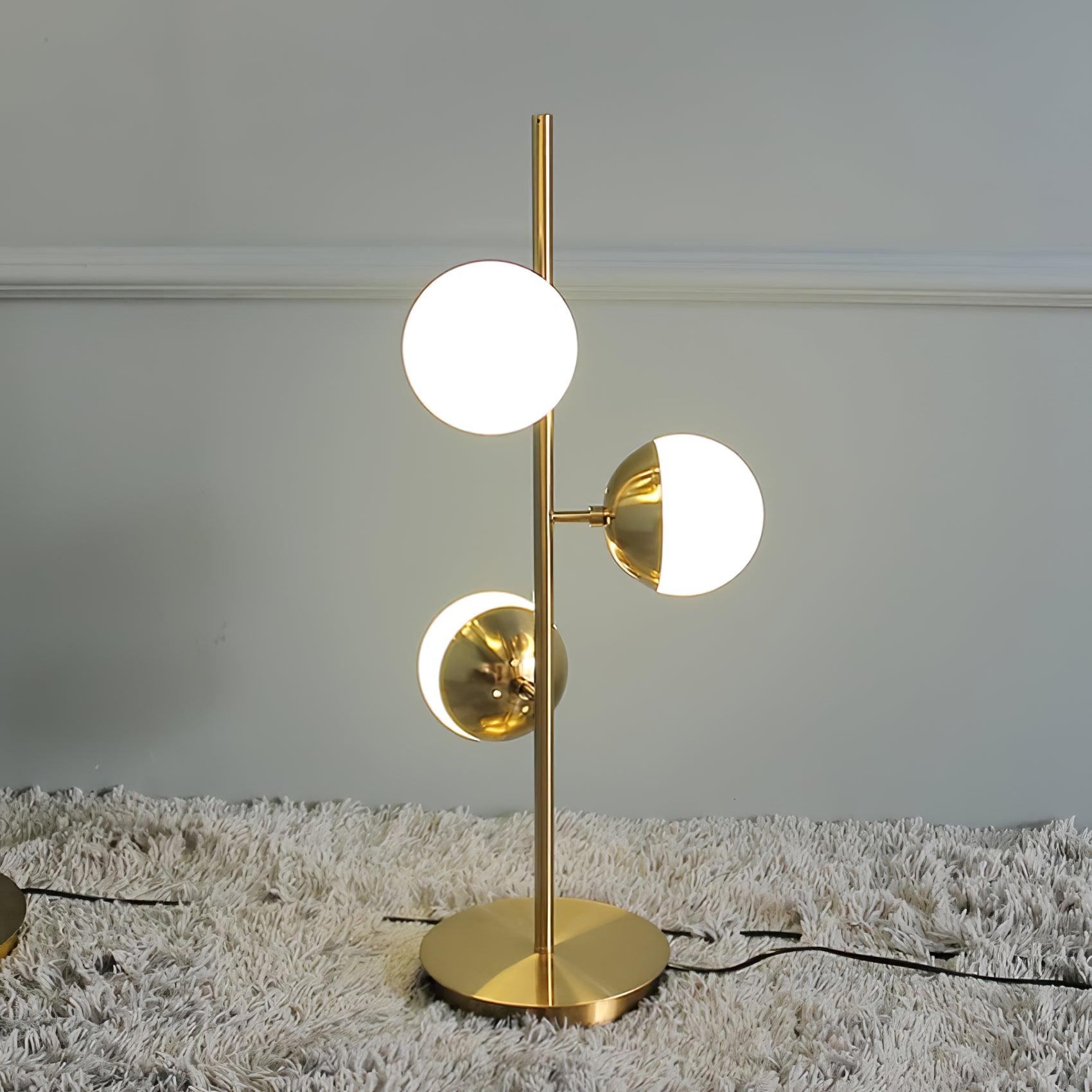 Myliryre Mid Century Brass Floor Lamp-Neutral Decor