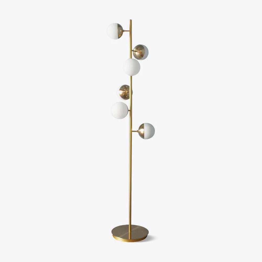 Myliryre Mid Century Brass Floor Lamp-Neutral Decor