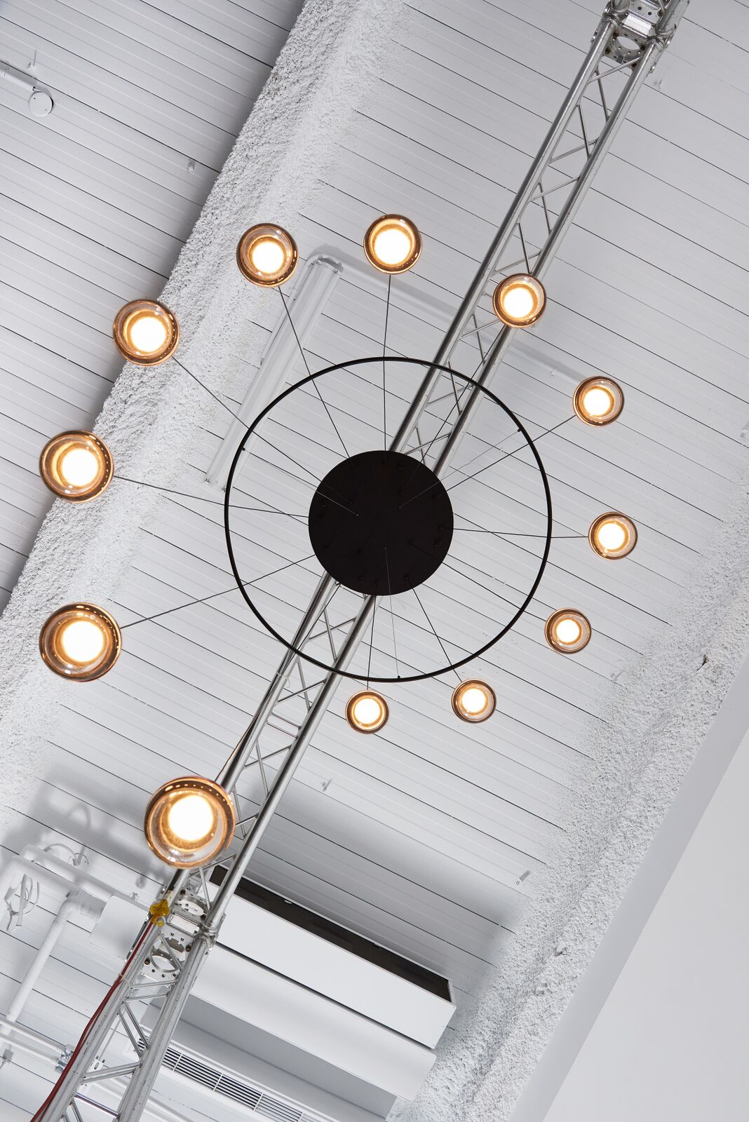 Zaneth Pendant Lamp Steel Glass Multi Drop Minimalist Staircase-Neutral Decor