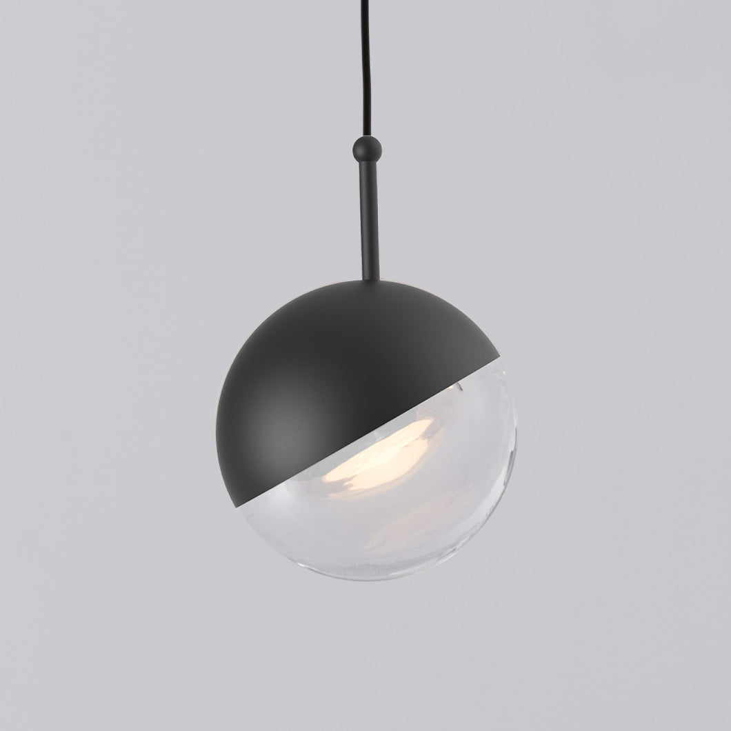 Zaneth Pendant Lamp Steel Glass Multi Drop Minimalist Staircase-Neutral Decor