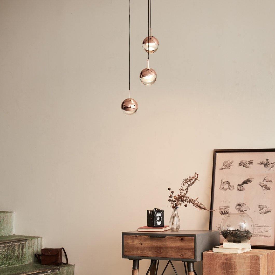 Zaneth Pendant Lamp Steel Glass Multi Drop Minimalist Staircase-Neutral Decor