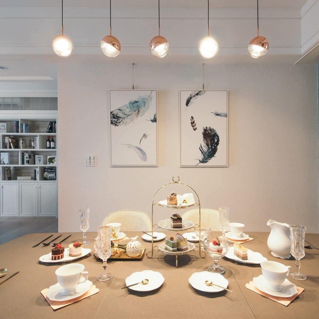 Zaneth Pendant Lamp Steel Glass Multi Drop Minimalist Staircase-Neutral Decor