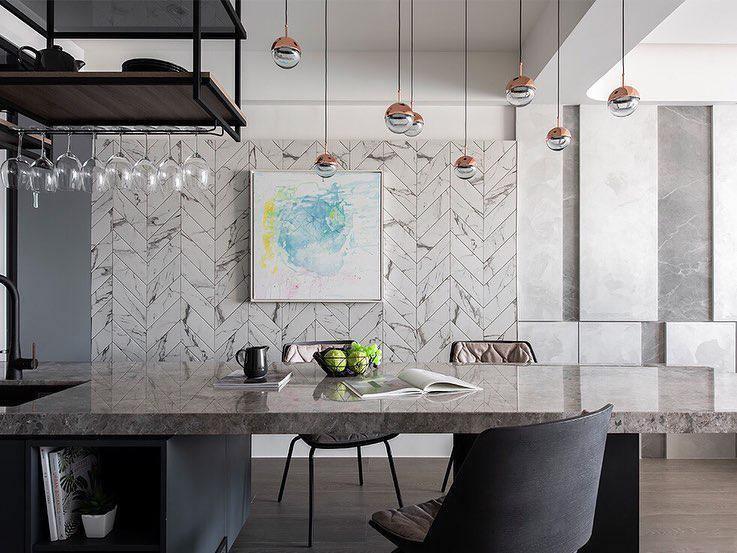 Zaneth Pendant Lamp Steel Glass Multi Drop Minimalist Staircase-Neutral Decor