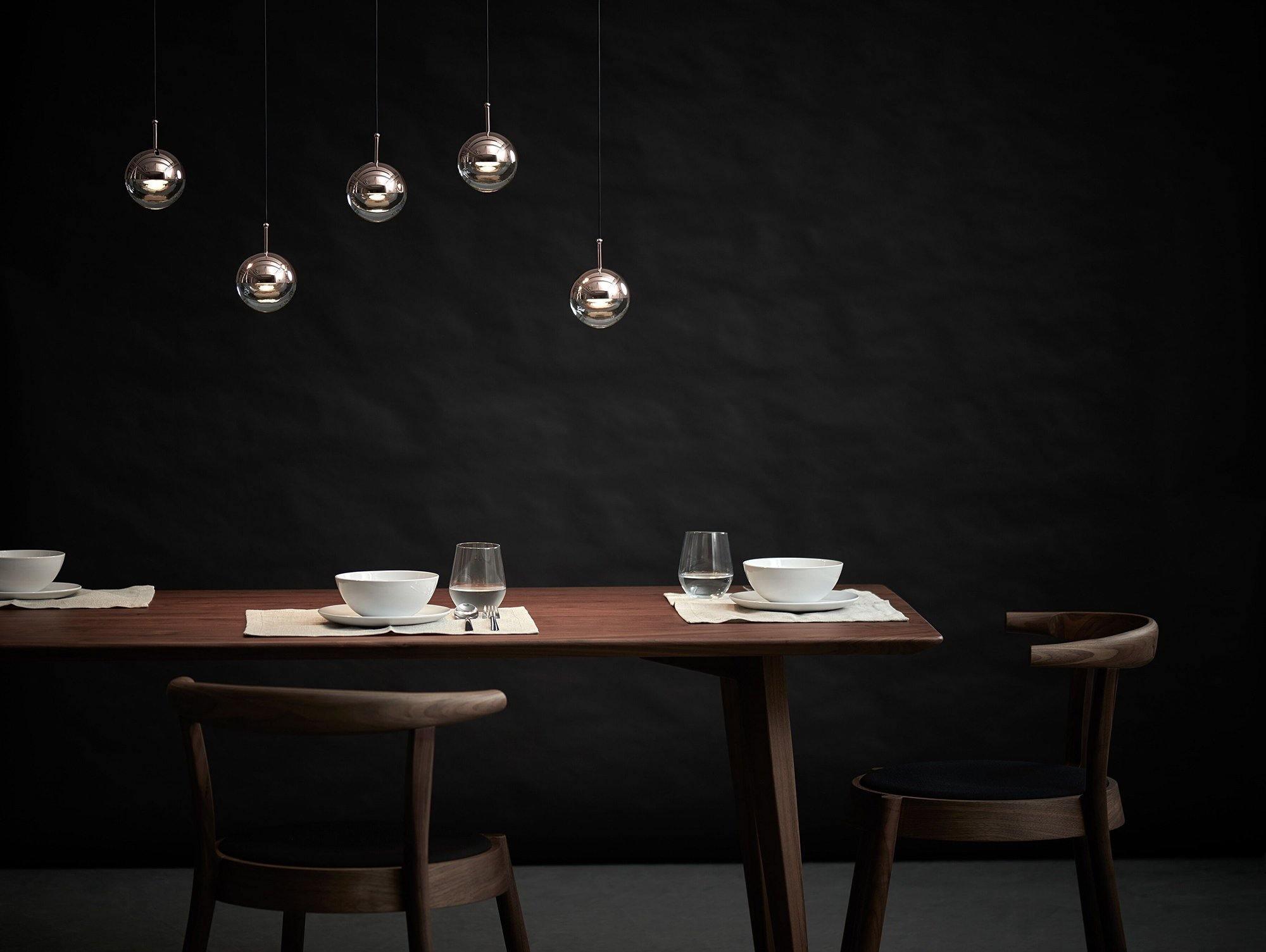 Zaneth Pendant Lamp Steel Glass Multi Drop Minimalist Staircase-Neutral Decor