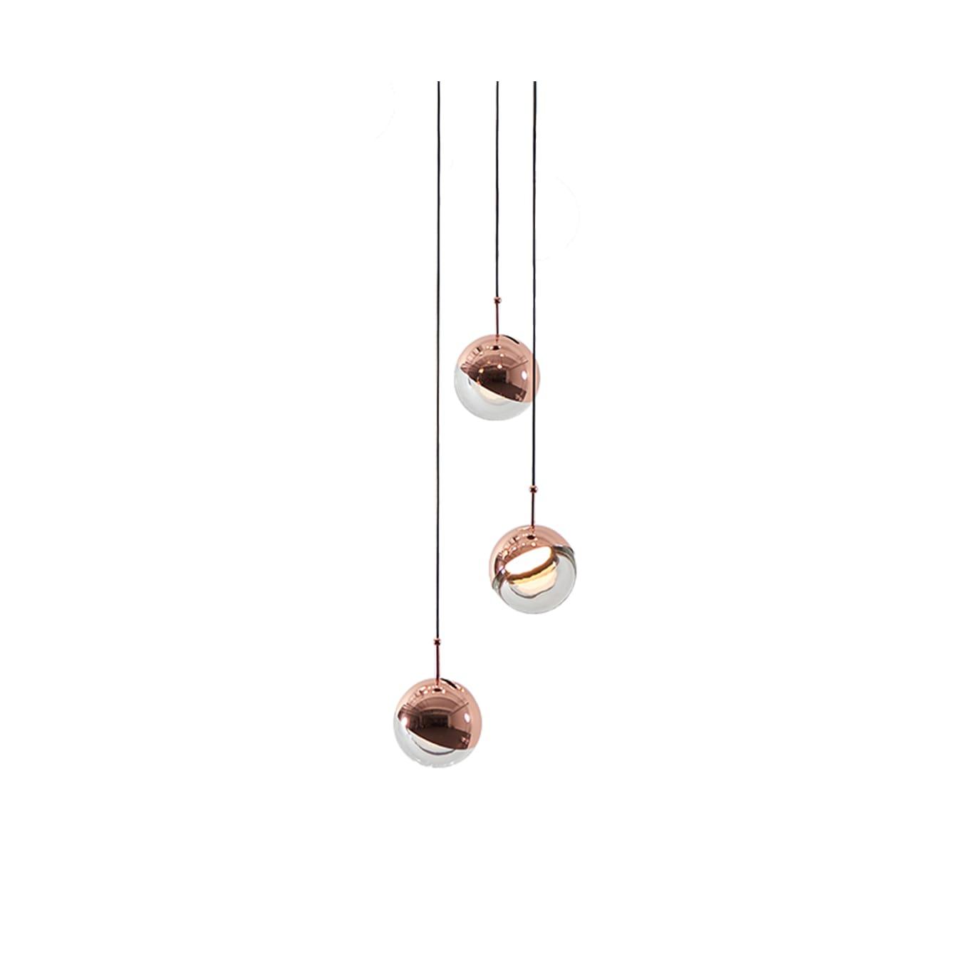 Zaneth Pendant Lamp Steel Glass Multi Drop Minimalist Staircase-Neutral Decor
