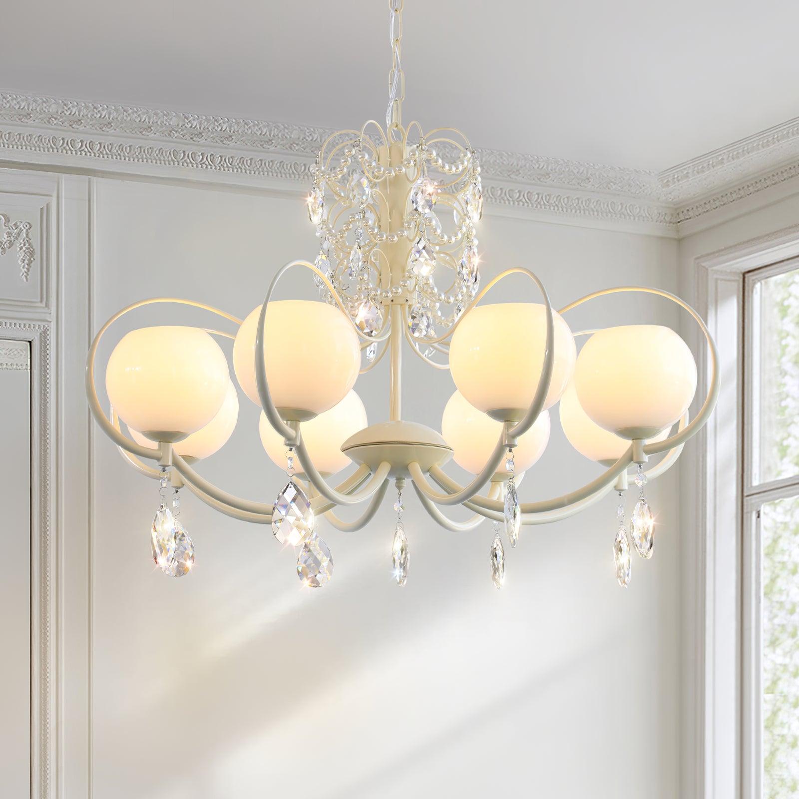 Jude Luxury Glass Chandelier-Neutral Decor