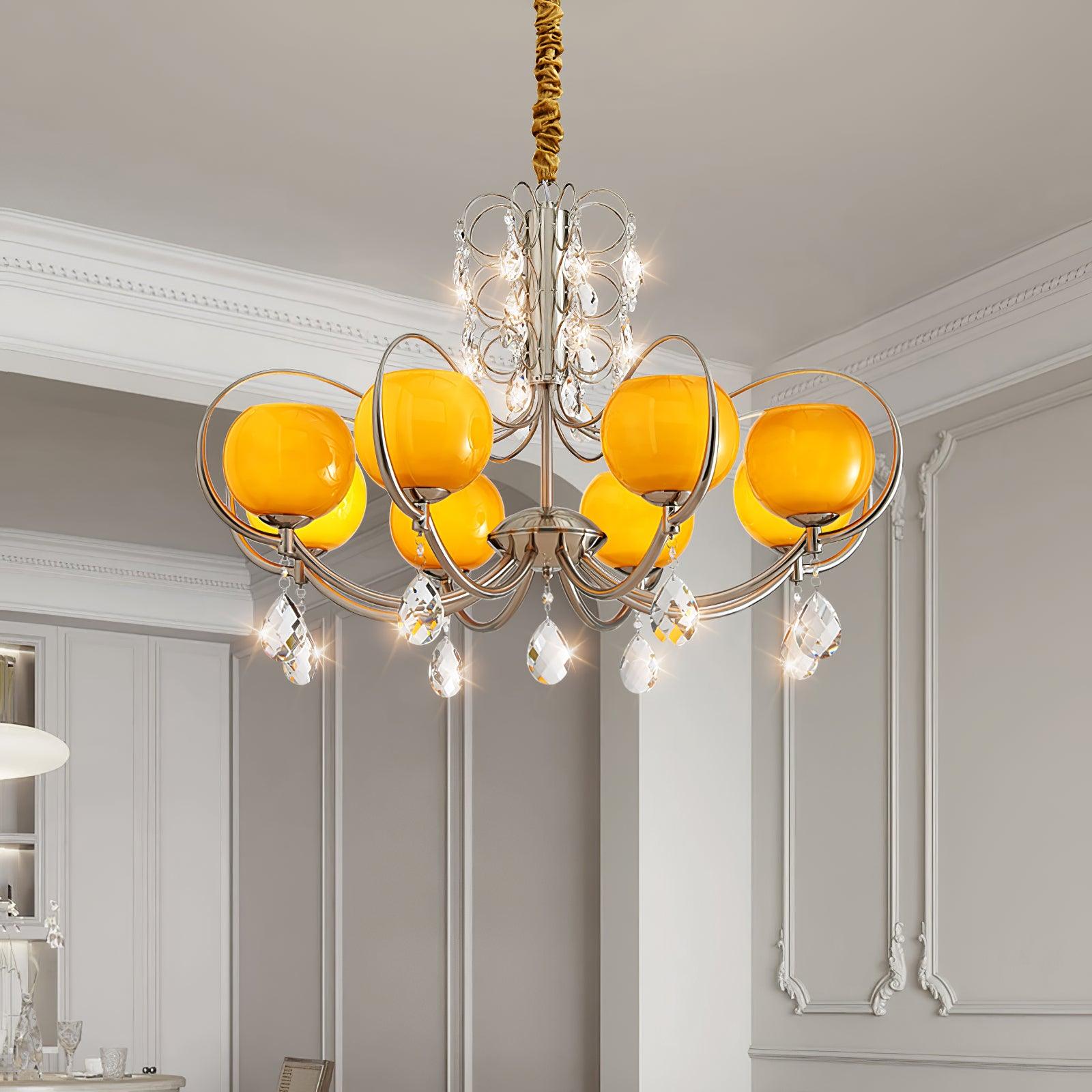 Jude Luxury Glass Chandelier-Neutral Decor