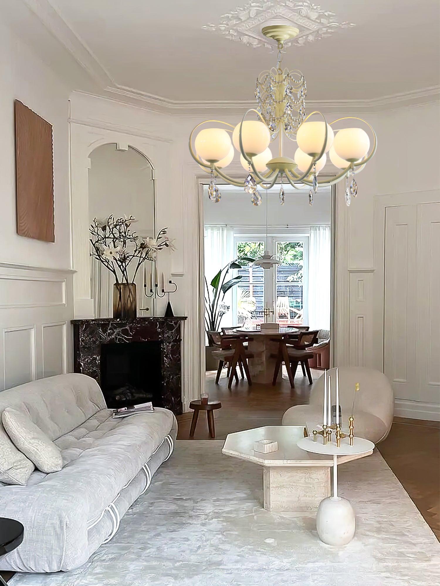 Jude Luxury Glass Chandelier-Neutral Decor