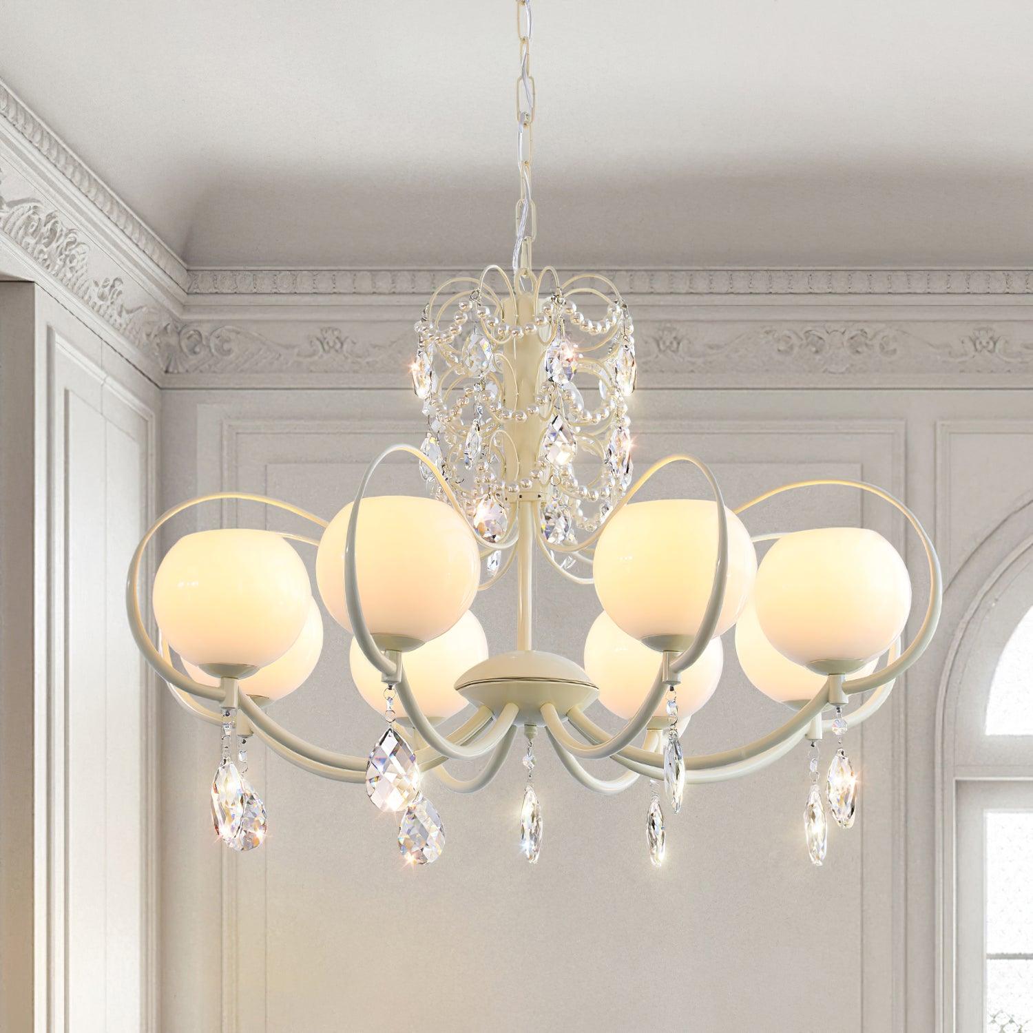 Jude Luxury Glass Chandelier-Neutral Decor