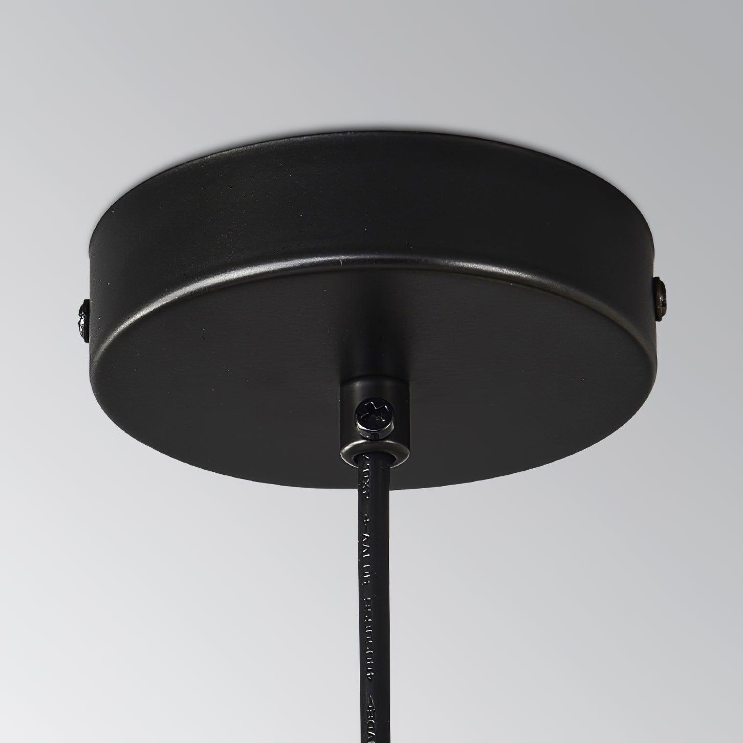 Kominex Pendant Lamp Frame Black Glass-Neutral Decor