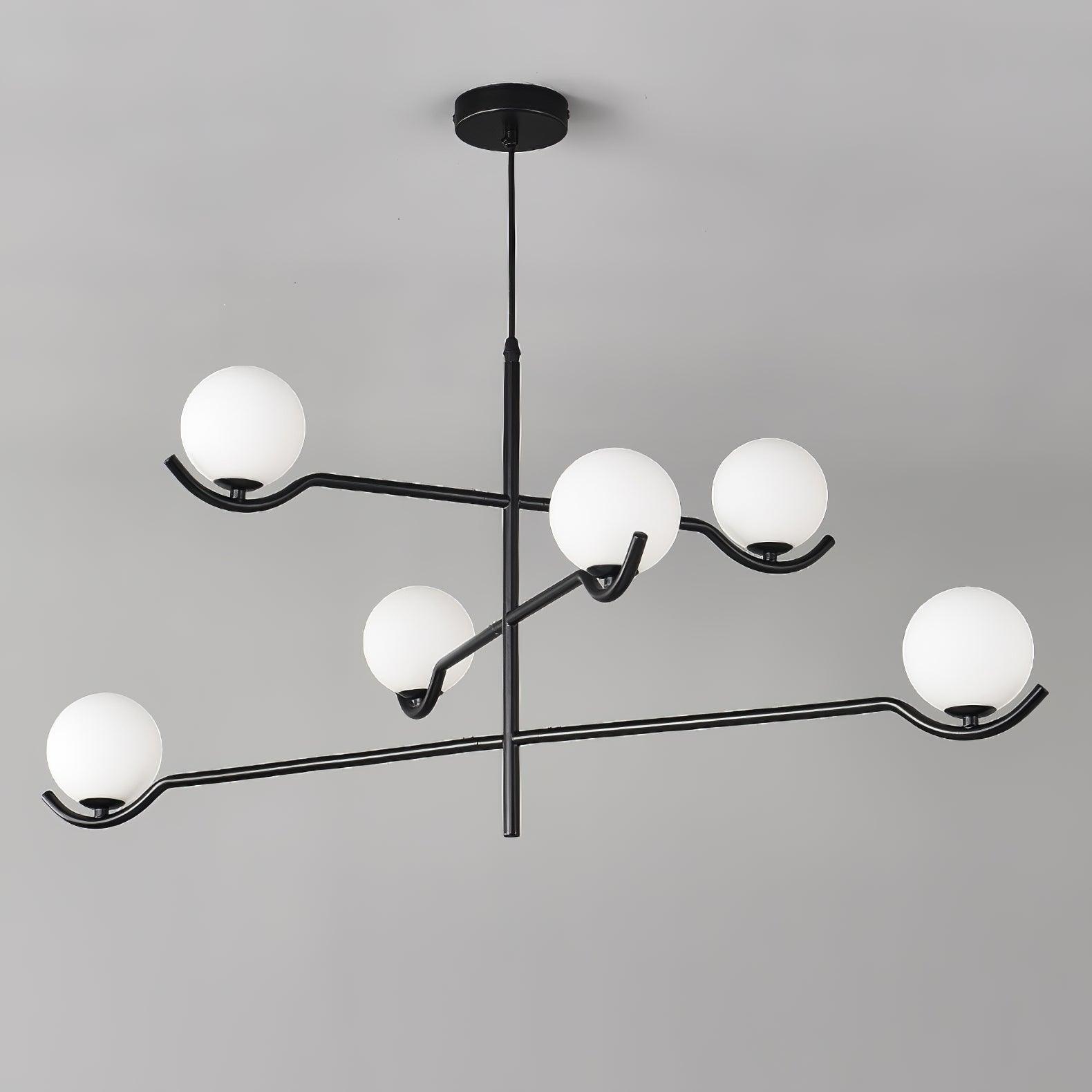 Kominex Pendant Lamp Frame Black Glass-Neutral Decor