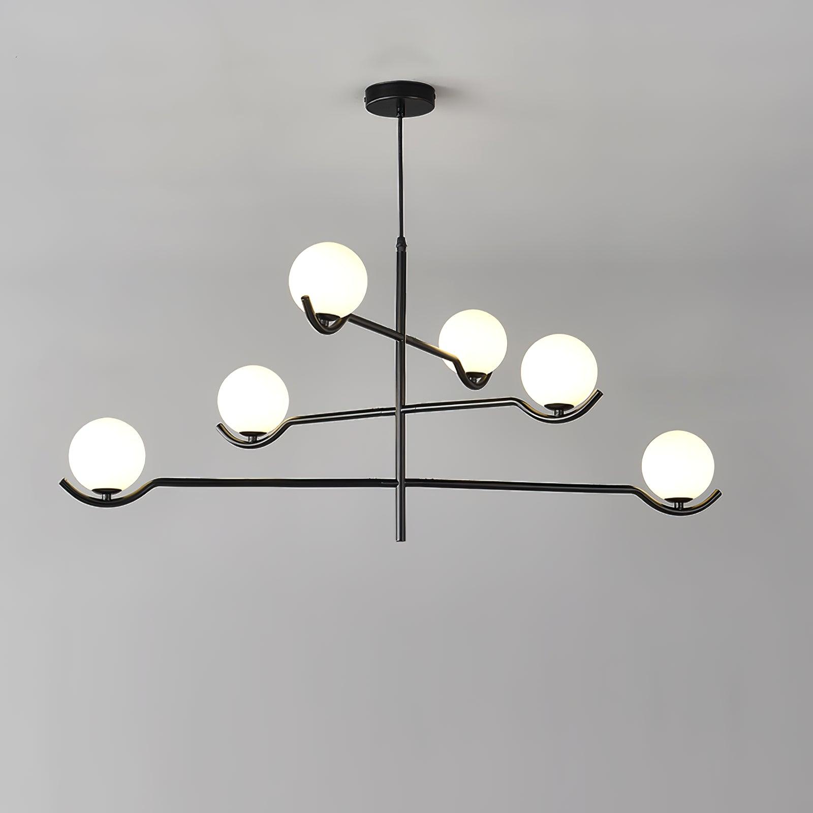 Kominex Pendant Lamp Frame Black Glass-Neutral Decor