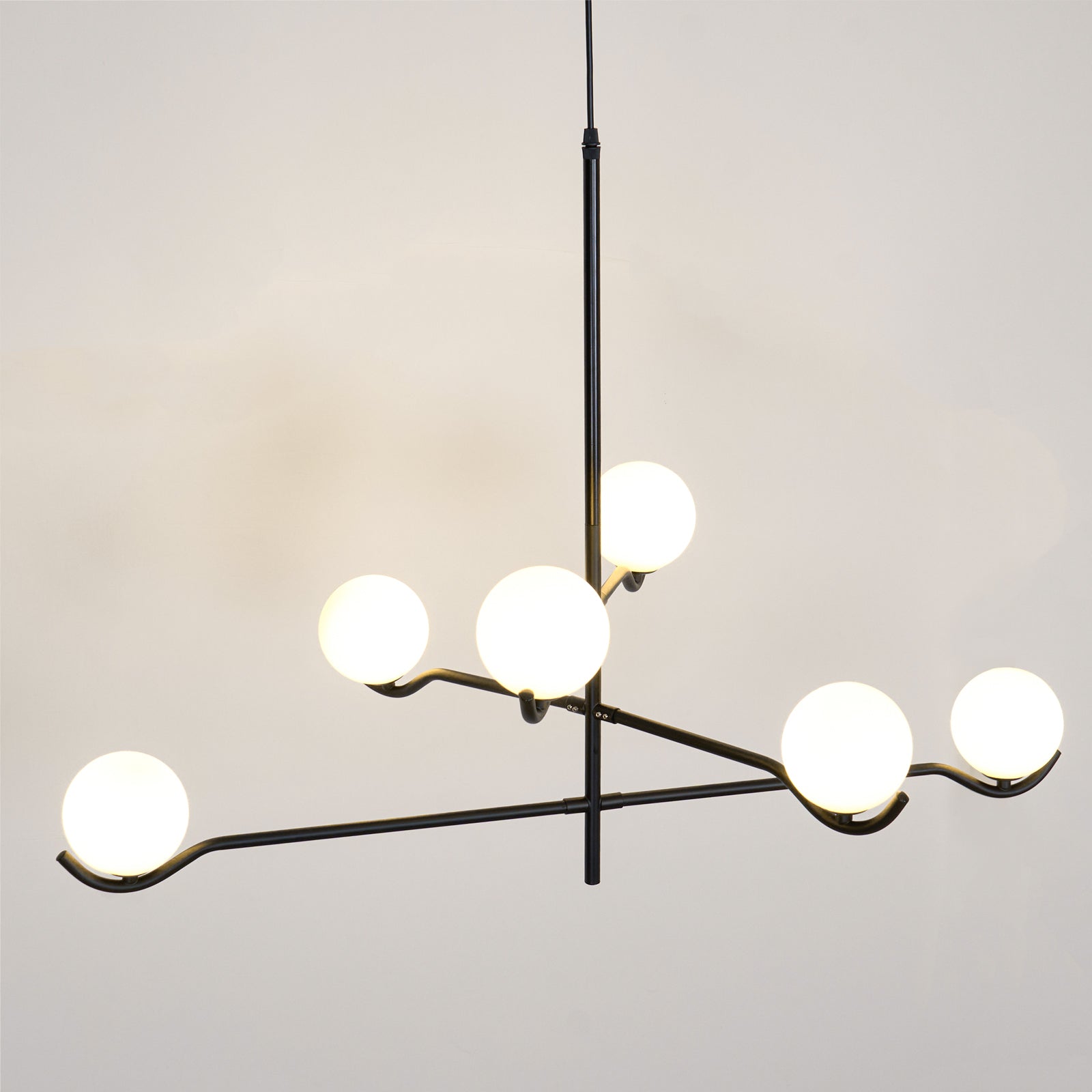 Kominex Pendant Lamp Frame Black Glass-Neutral Decor