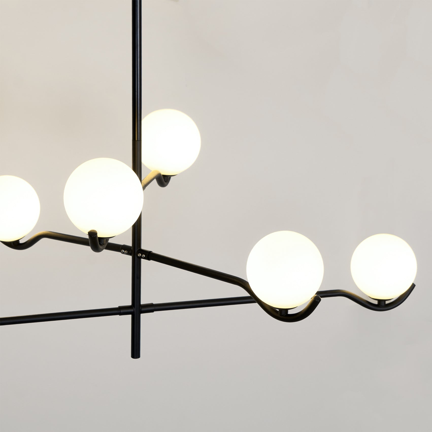Kominex Pendant Lamp Frame Black Glass-Neutral Decor