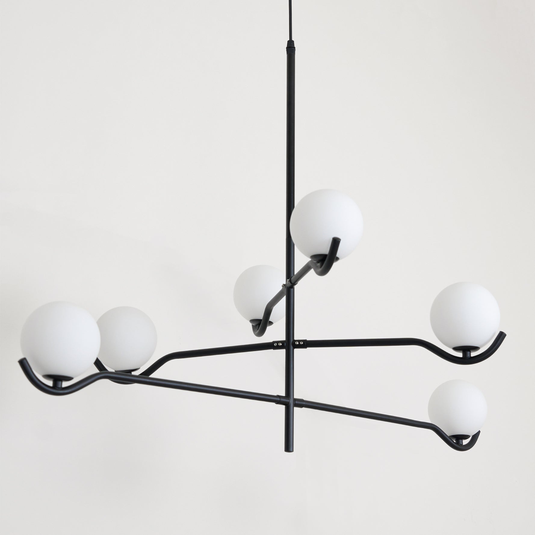 Kominex Pendant Lamp Frame Black Glass-Neutral Decor