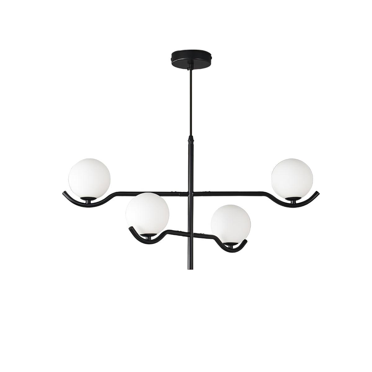 Kominex Pendant Lamp Frame Black Glass-Neutral Decor