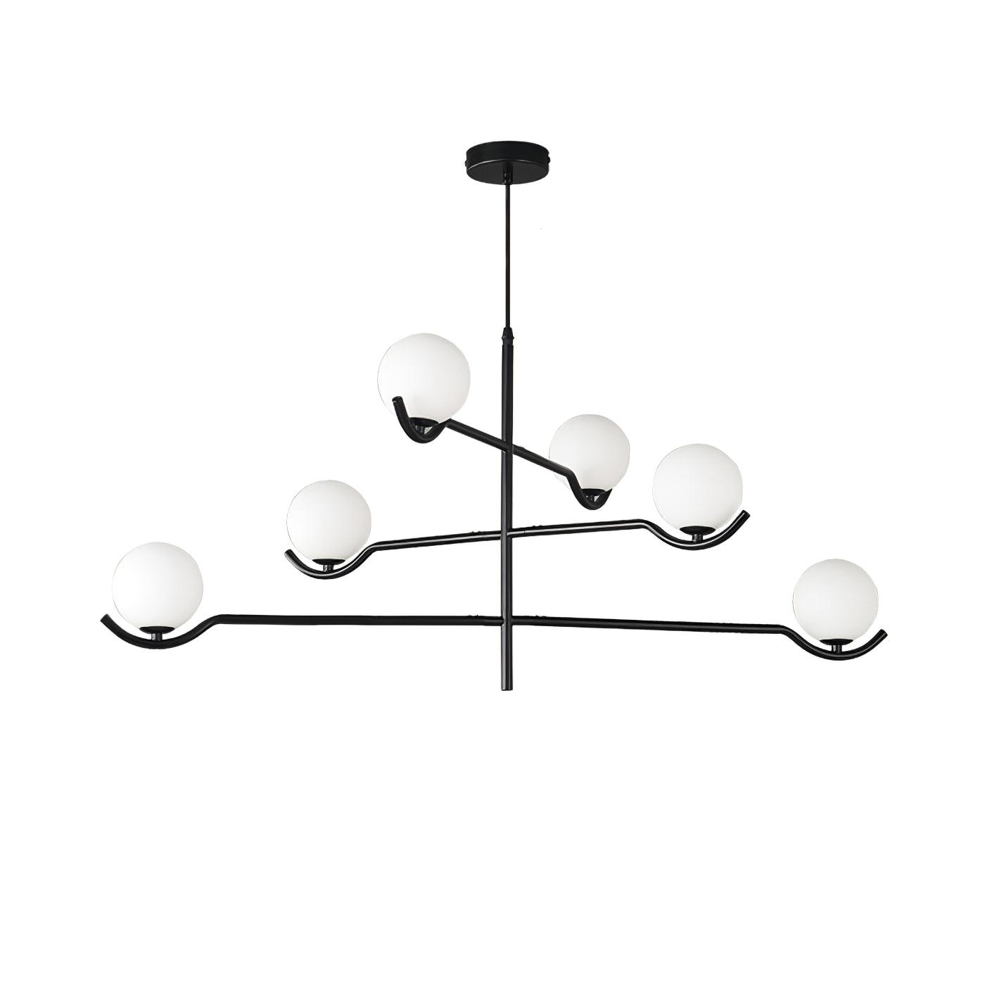 Kominex Pendant Lamp Frame Black Glass-Neutral Decor
