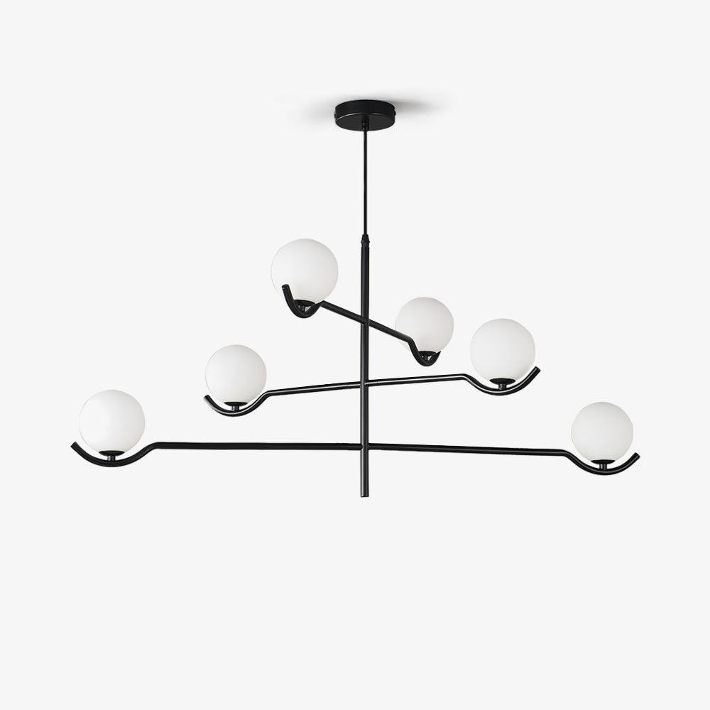 Kominex Pendant Lamp Frame Black Glass-Neutral Decor