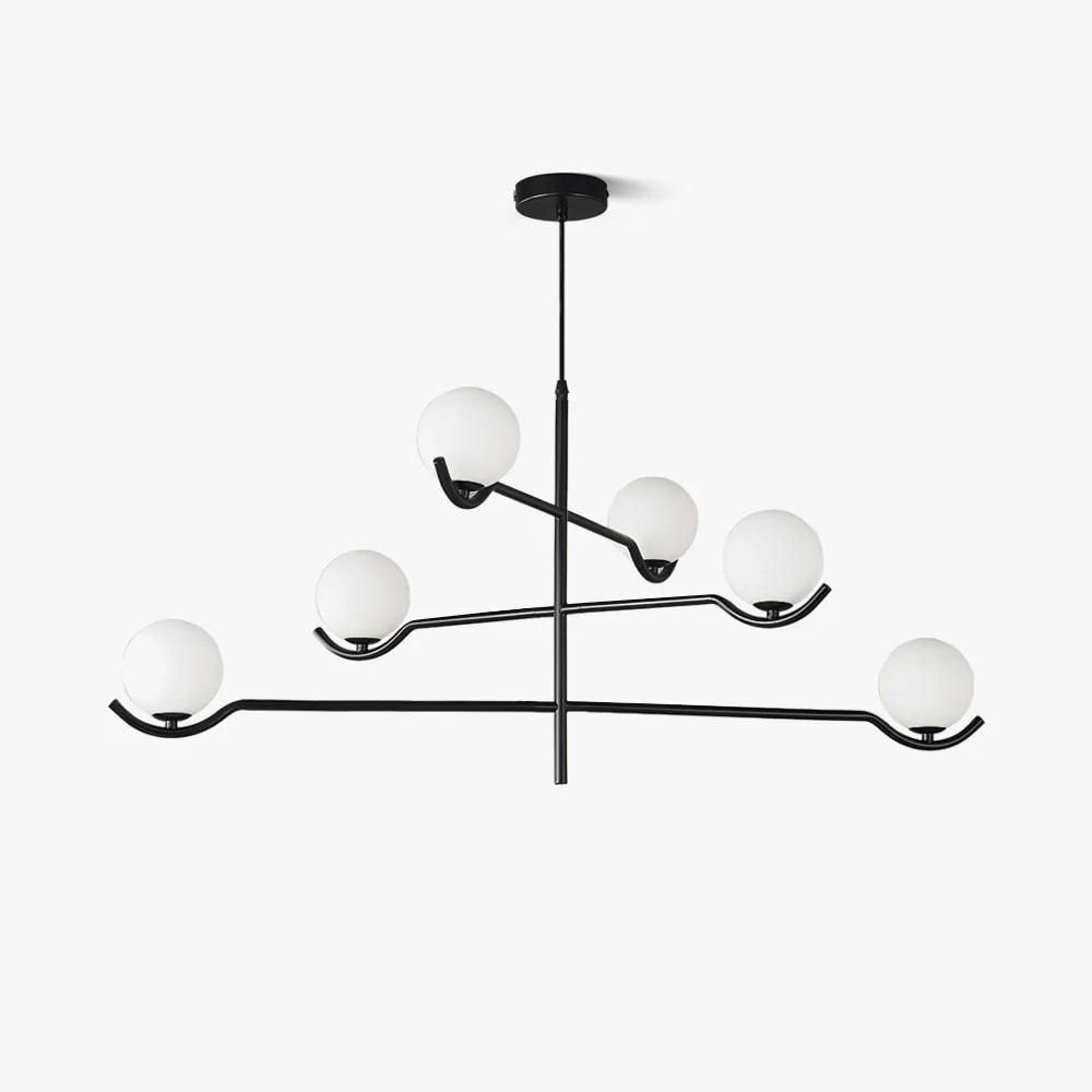 Kominex Pendant Lamp Frame Black Glass-Neutral Decor