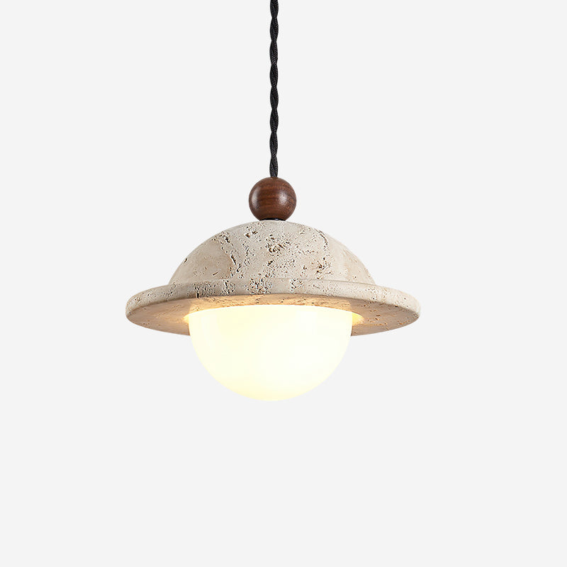 Ritta Donut Pendant Light Travertine