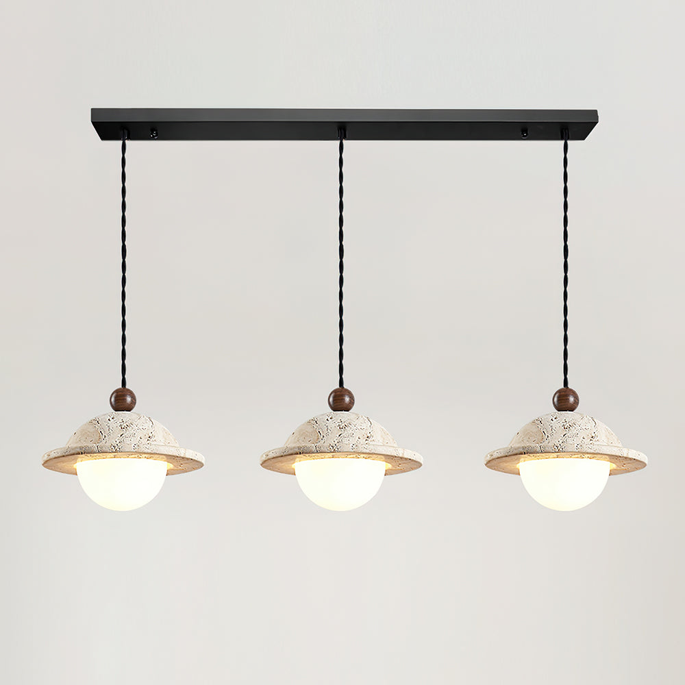 Ritta Donut Pendant Light Travertine