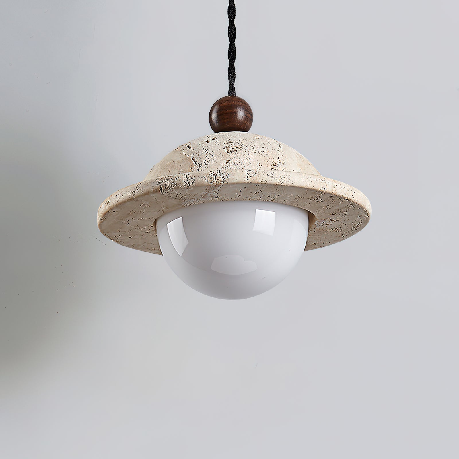 Ritta Donut Pendant Light Travertine
