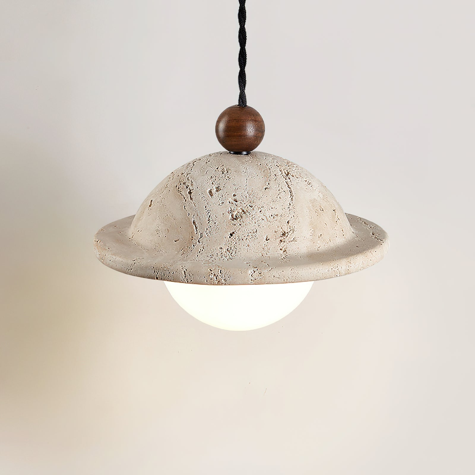 Ritta Donut Pendant Light Travertine
