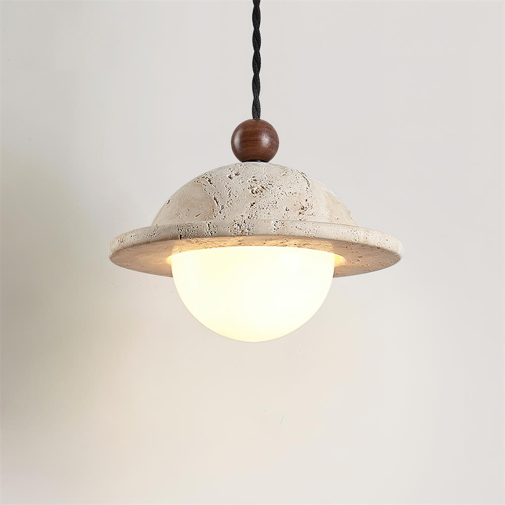 Ritta Donut Pendant Light Travertine