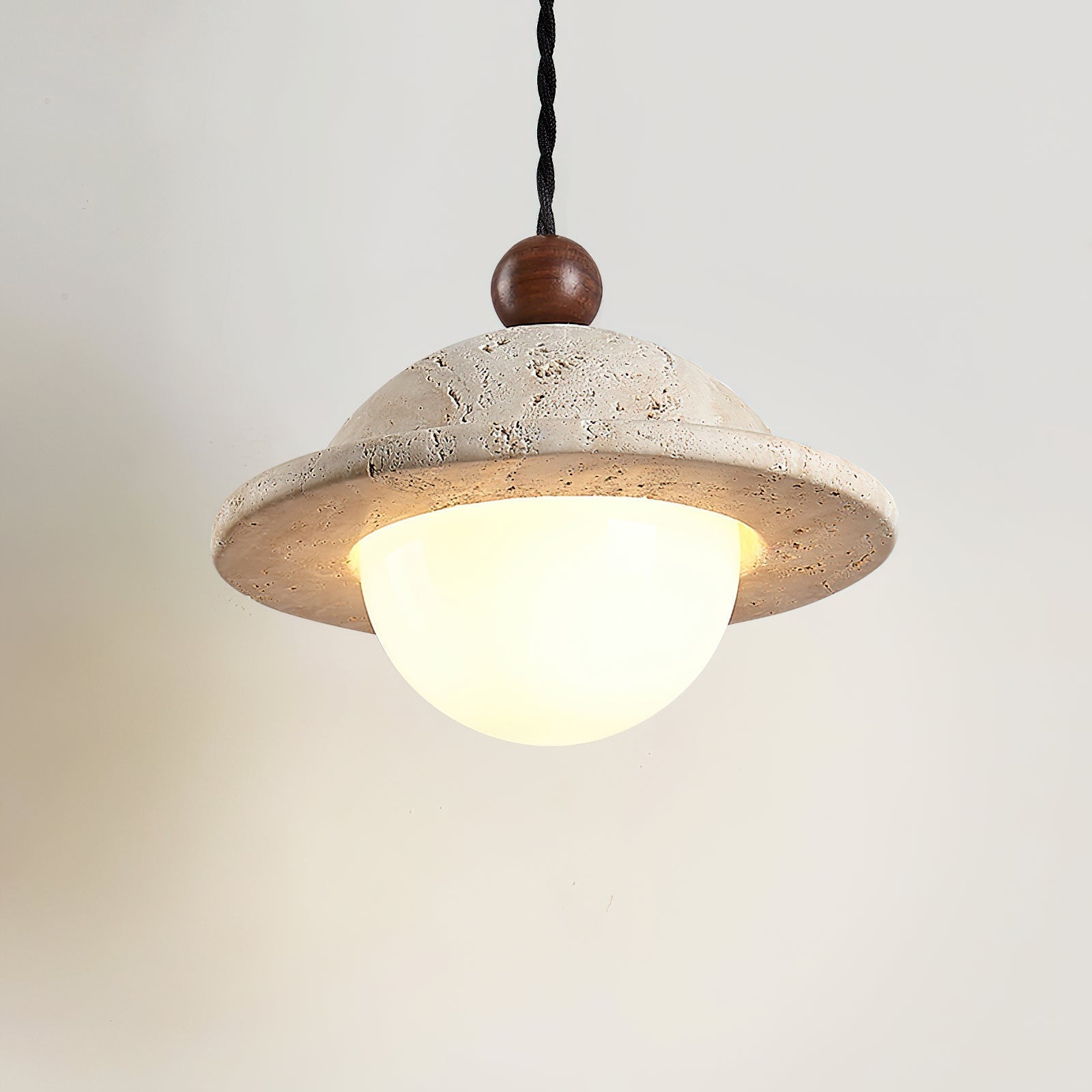 Ritta Donut Pendant Light Travertine