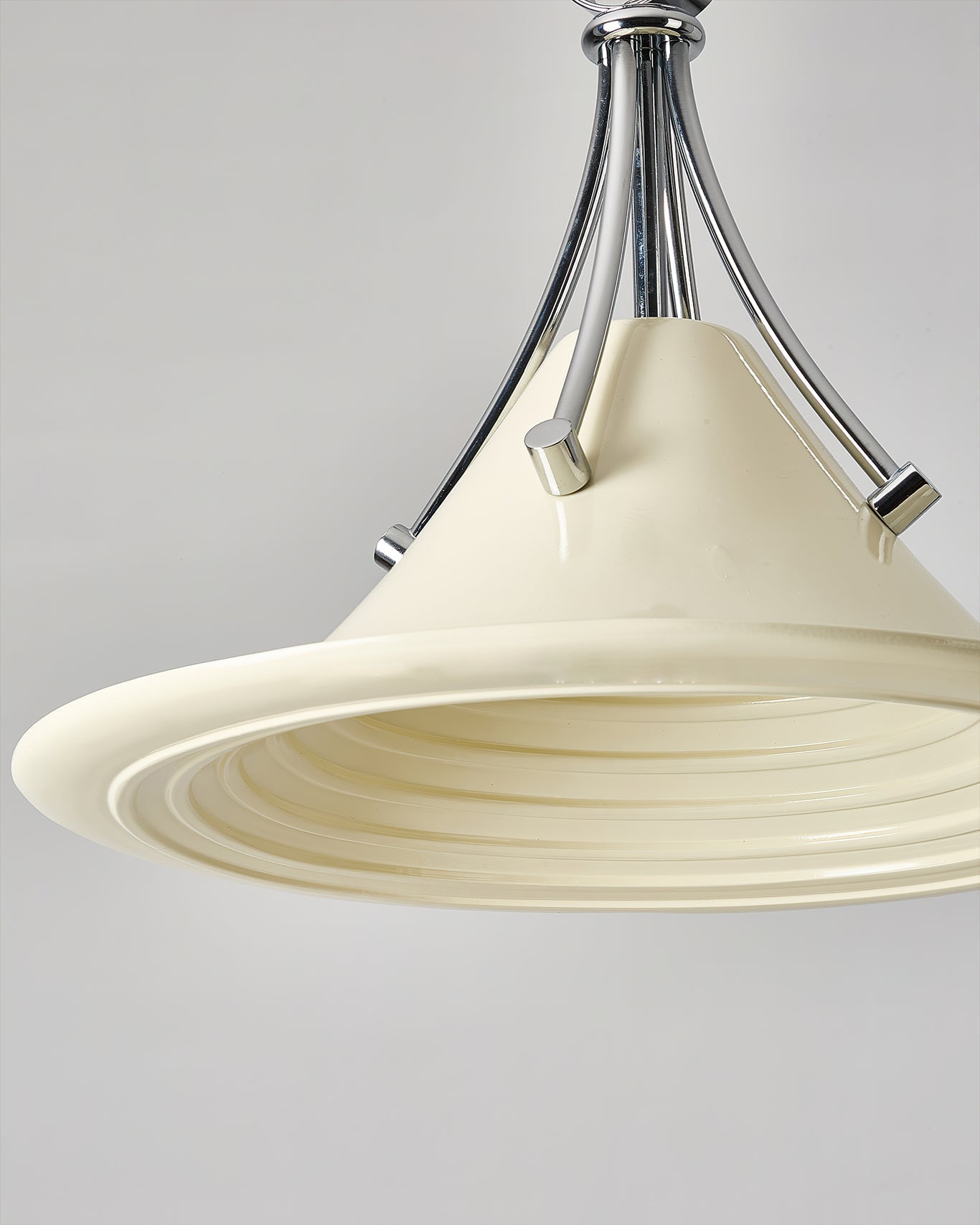 Dottie Pendant Light in Walnut finish, front view.