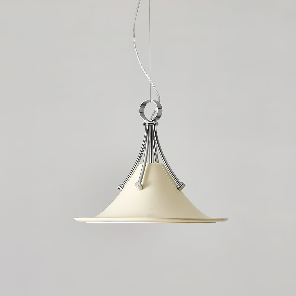 The Dottie Pendant Light turned on, casting a warm downward glow.