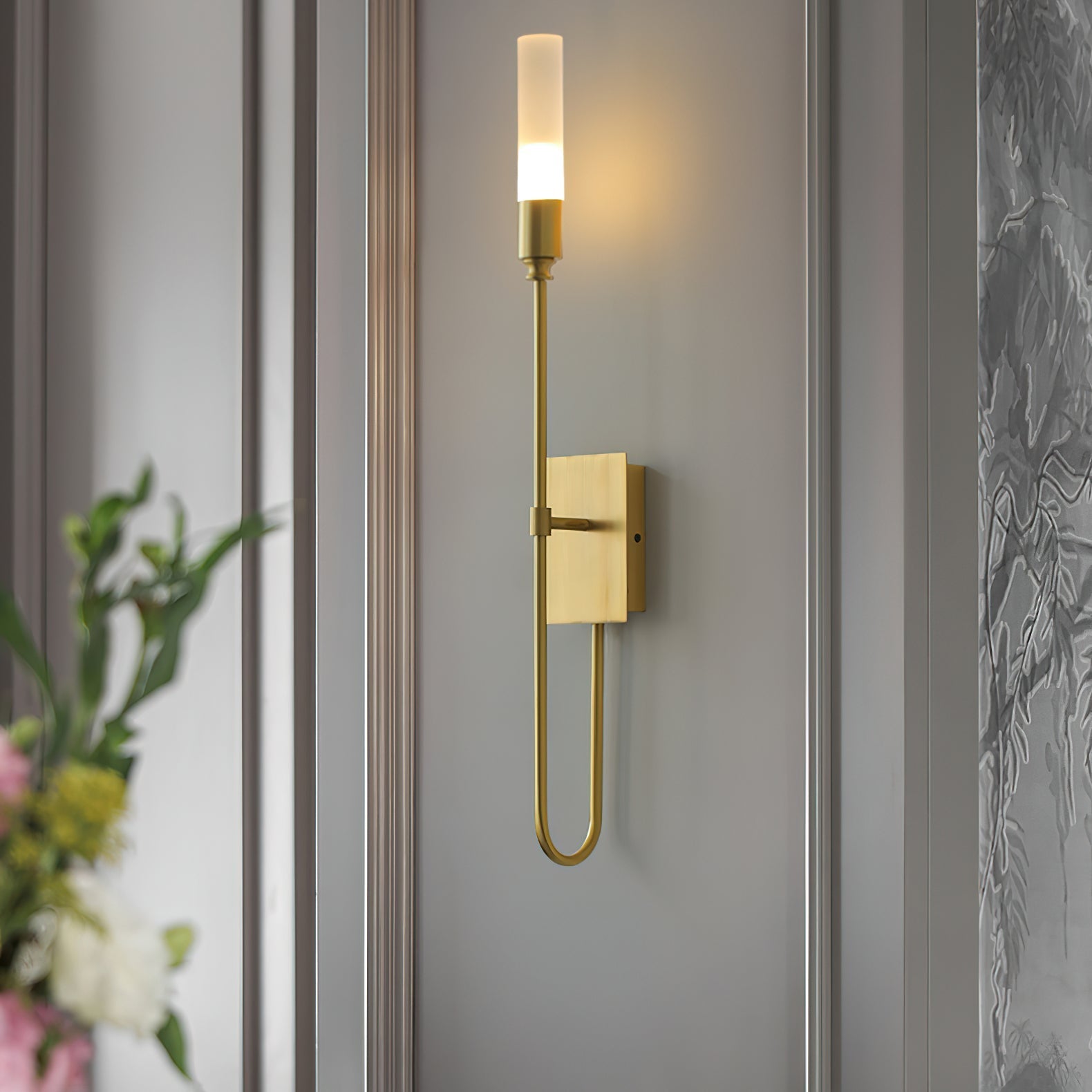 Yvori Wall Lamp Double Rod Minimalist-Neutral Decor
