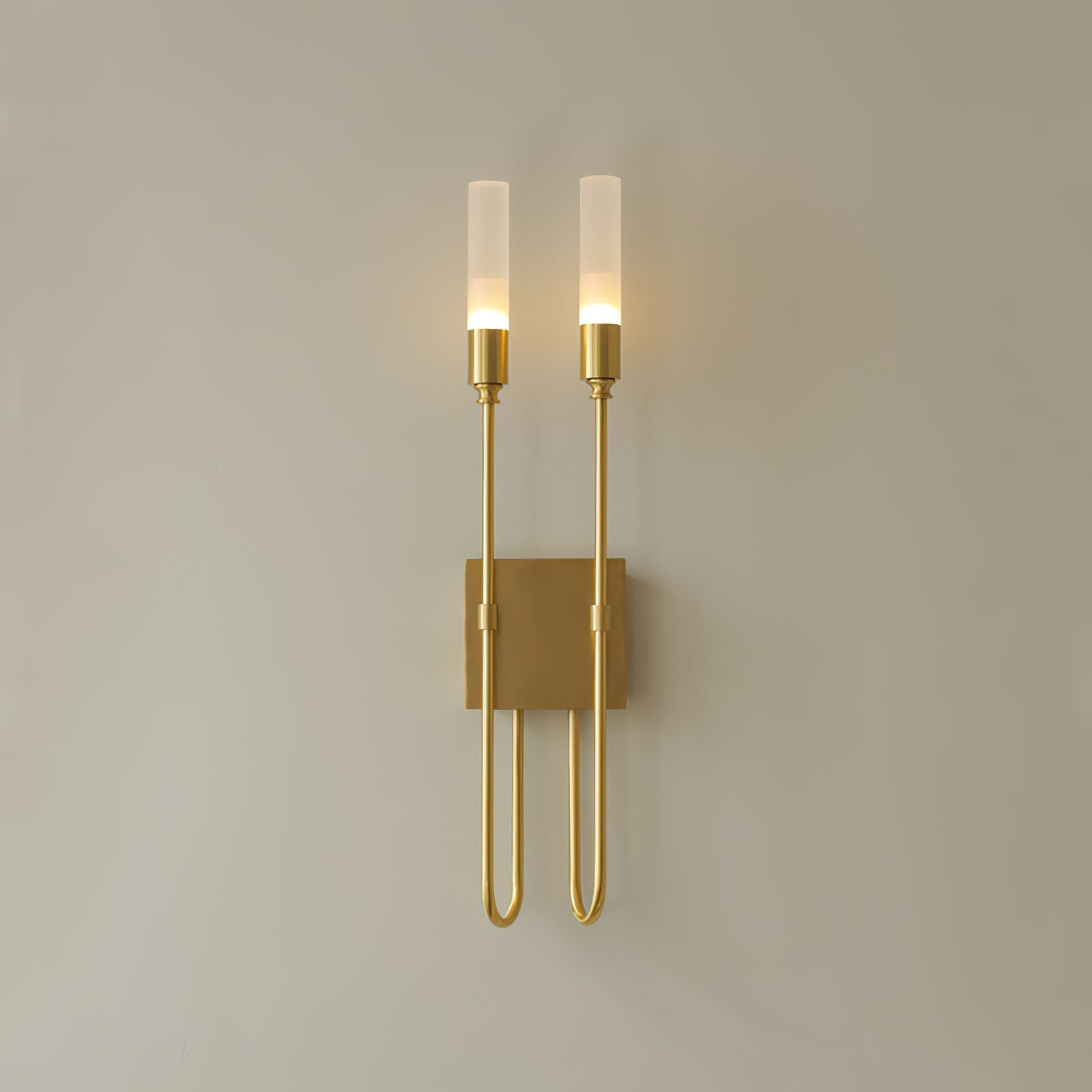 Yvori Wall Lamp Double Rod Minimalist-Neutral Decor