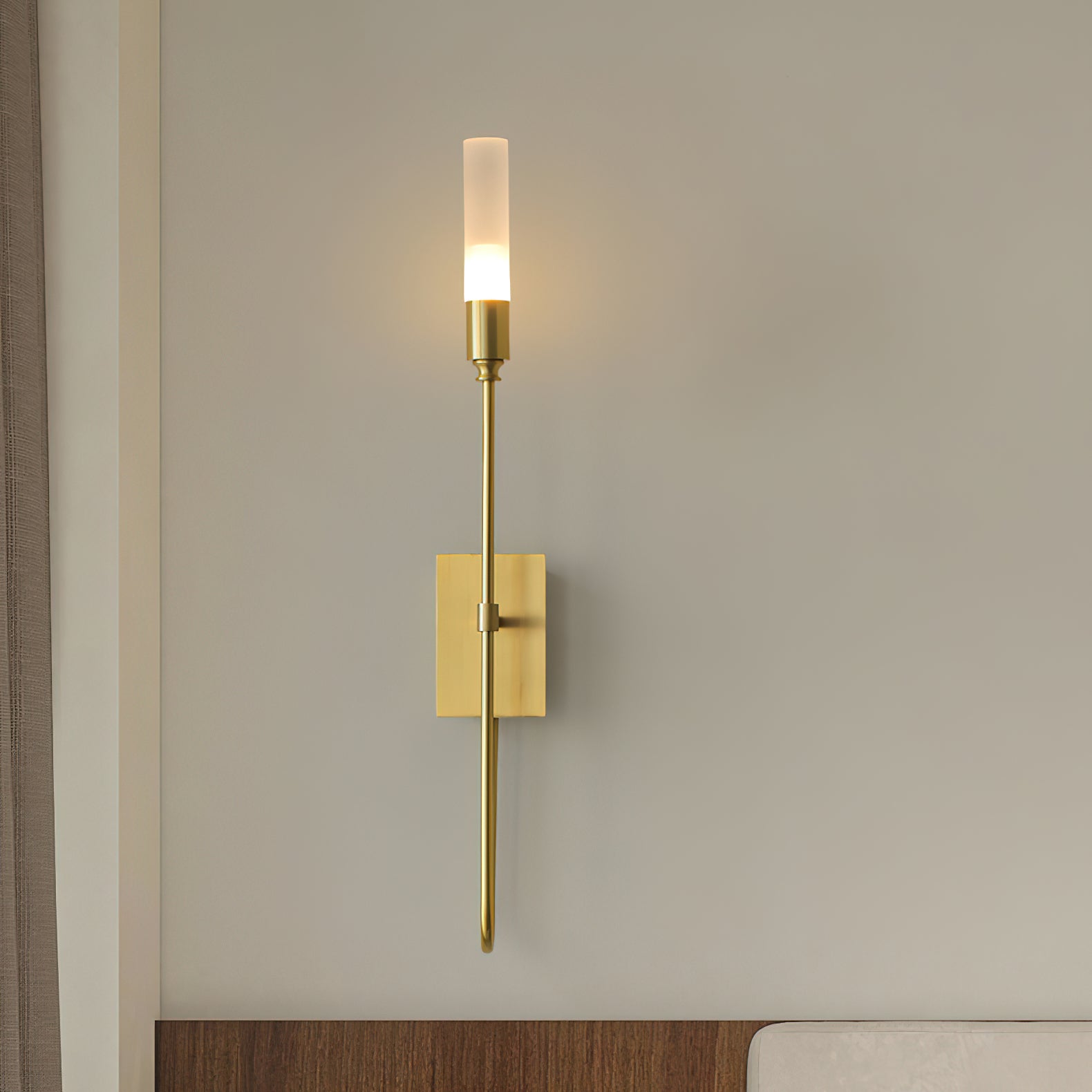 Yvori Wall Lamp Double Rod Minimalist-Neutral Decor