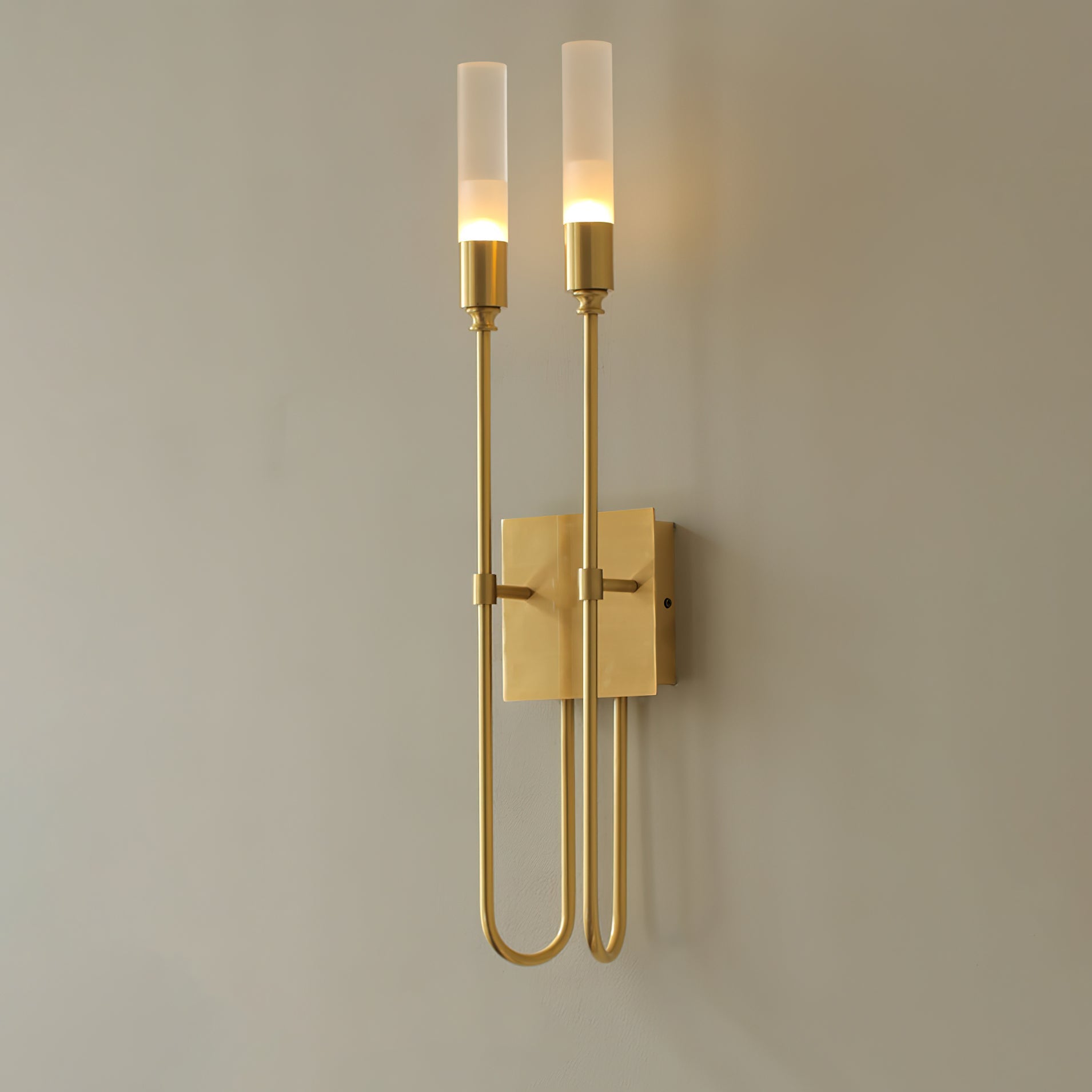 Yvori Wall Lamp Double Rod Minimalist-Neutral Decor