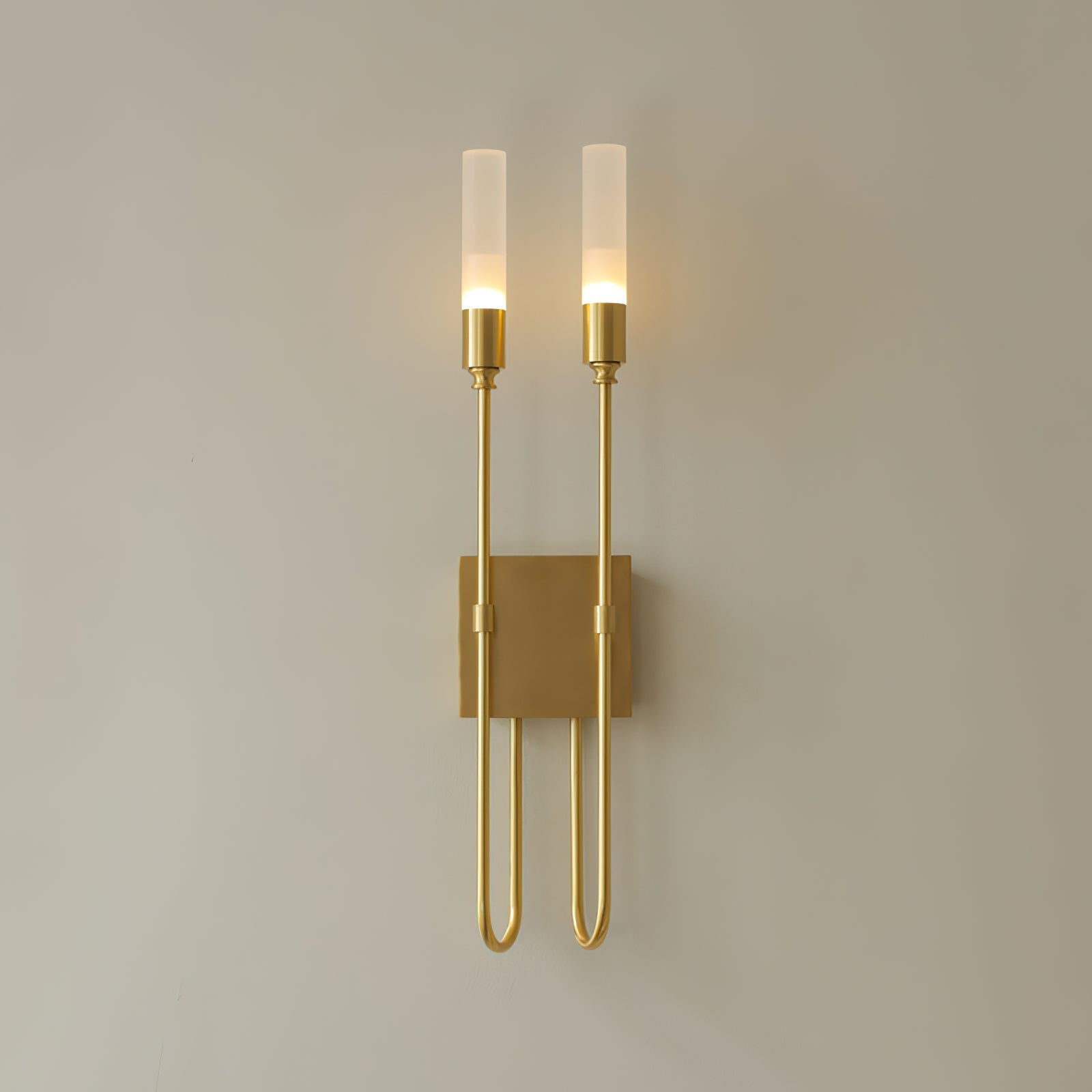 Yvori Wall Lamp Double Rod Minimalist-Neutral Decor
