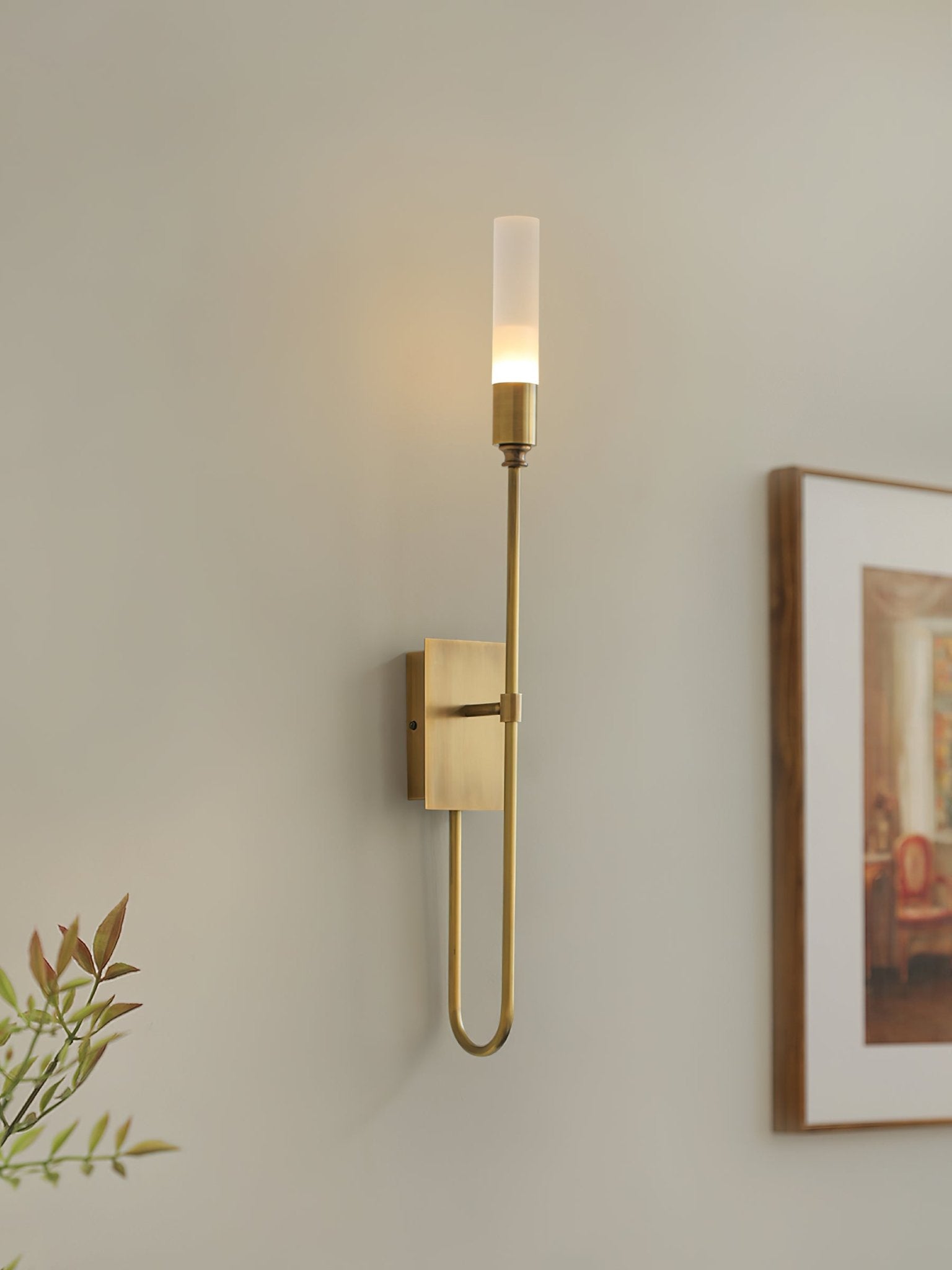 Yvori Wall Lamp Double Rod Minimalist-Neutral Decor