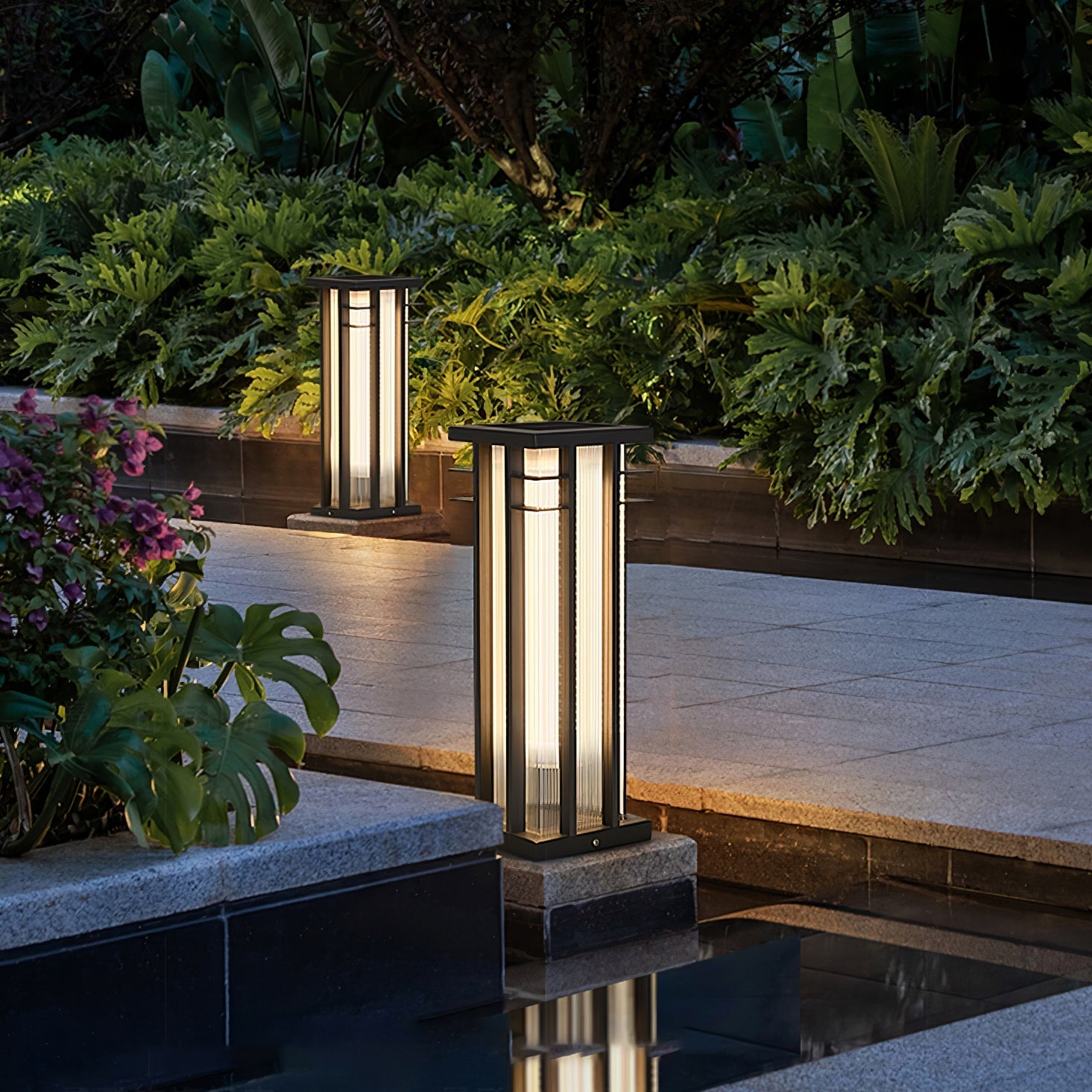 Strata Double Axis Outdoor Post Lamp-Neutral Decor