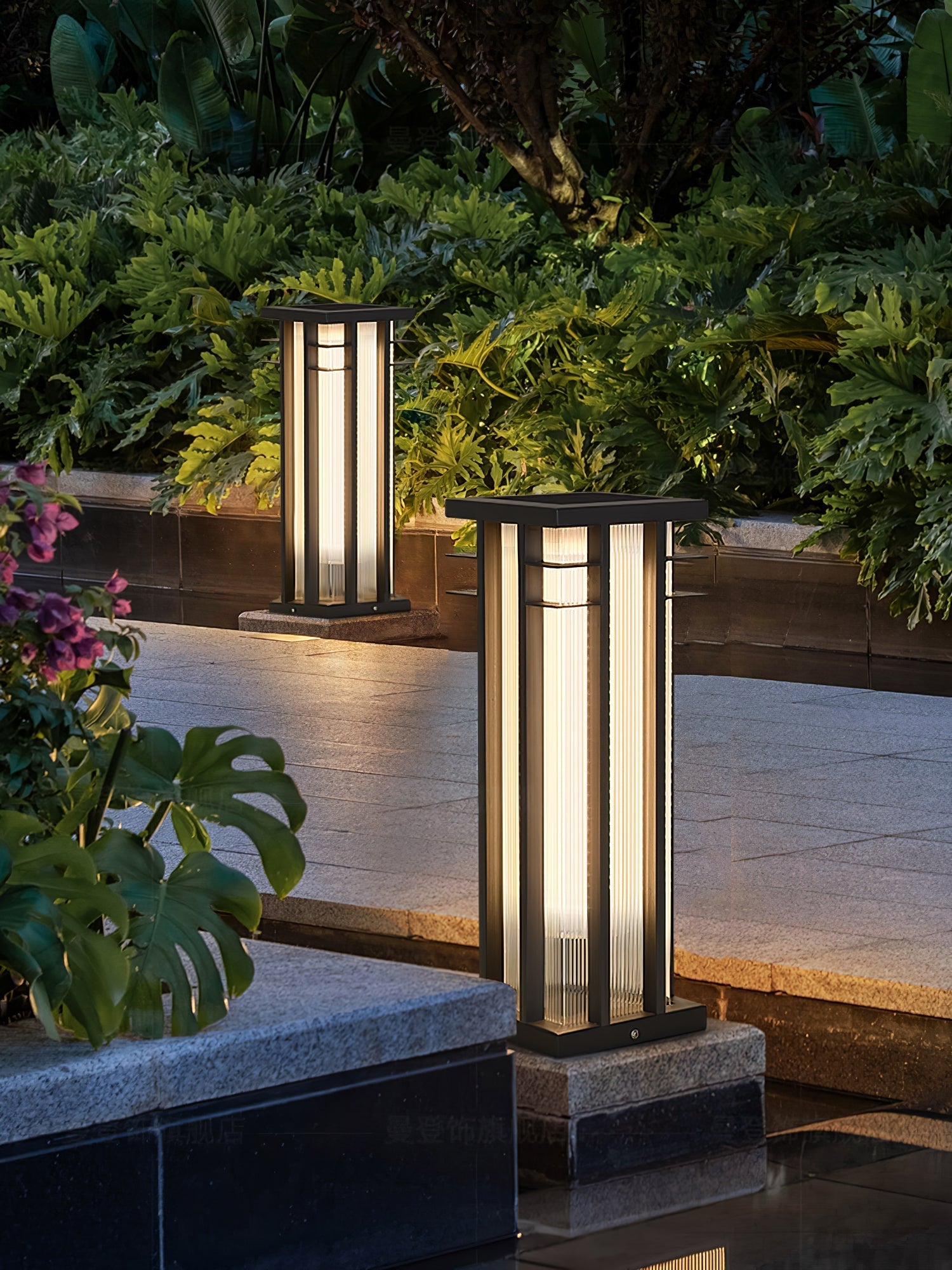Strata Double Axis Outdoor Post Lamp-Neutral Decor