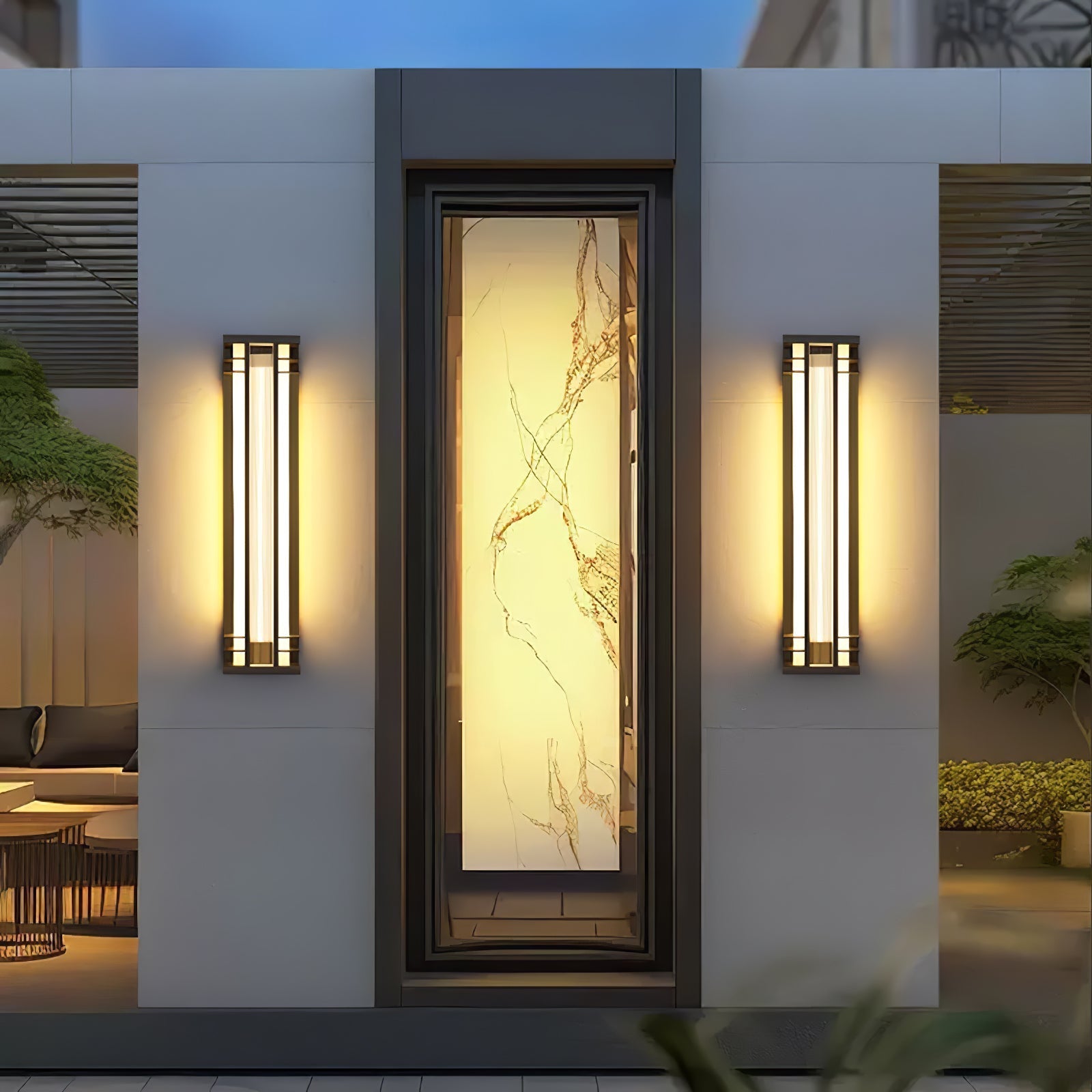 Nevenor Unique Double Axis Outdoor Wall Lamp-Neutral Decor