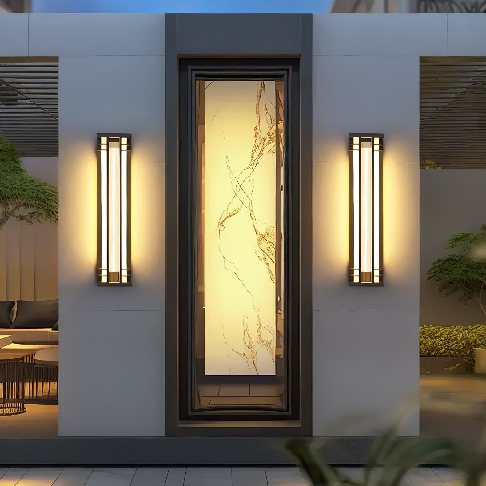 Nevenor Unique Double Axis Outdoor Wall Lamp-Neutral Decor