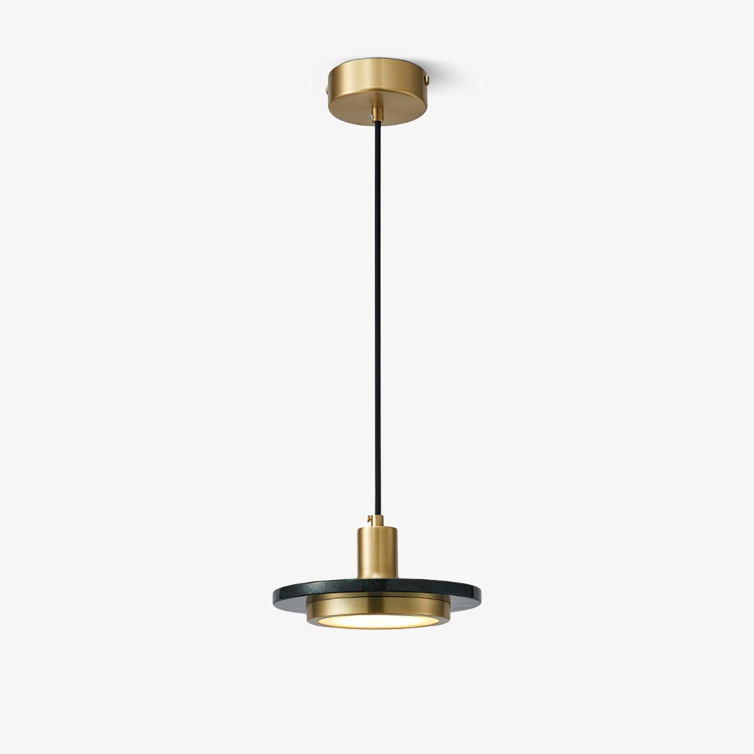 Bram Pendant Lamp Marble Double Circle Modern-Neutral Decor