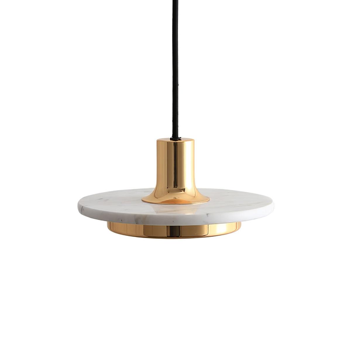 Bram Pendant Lamp Marble Double Circle Modern-Neutral Decor