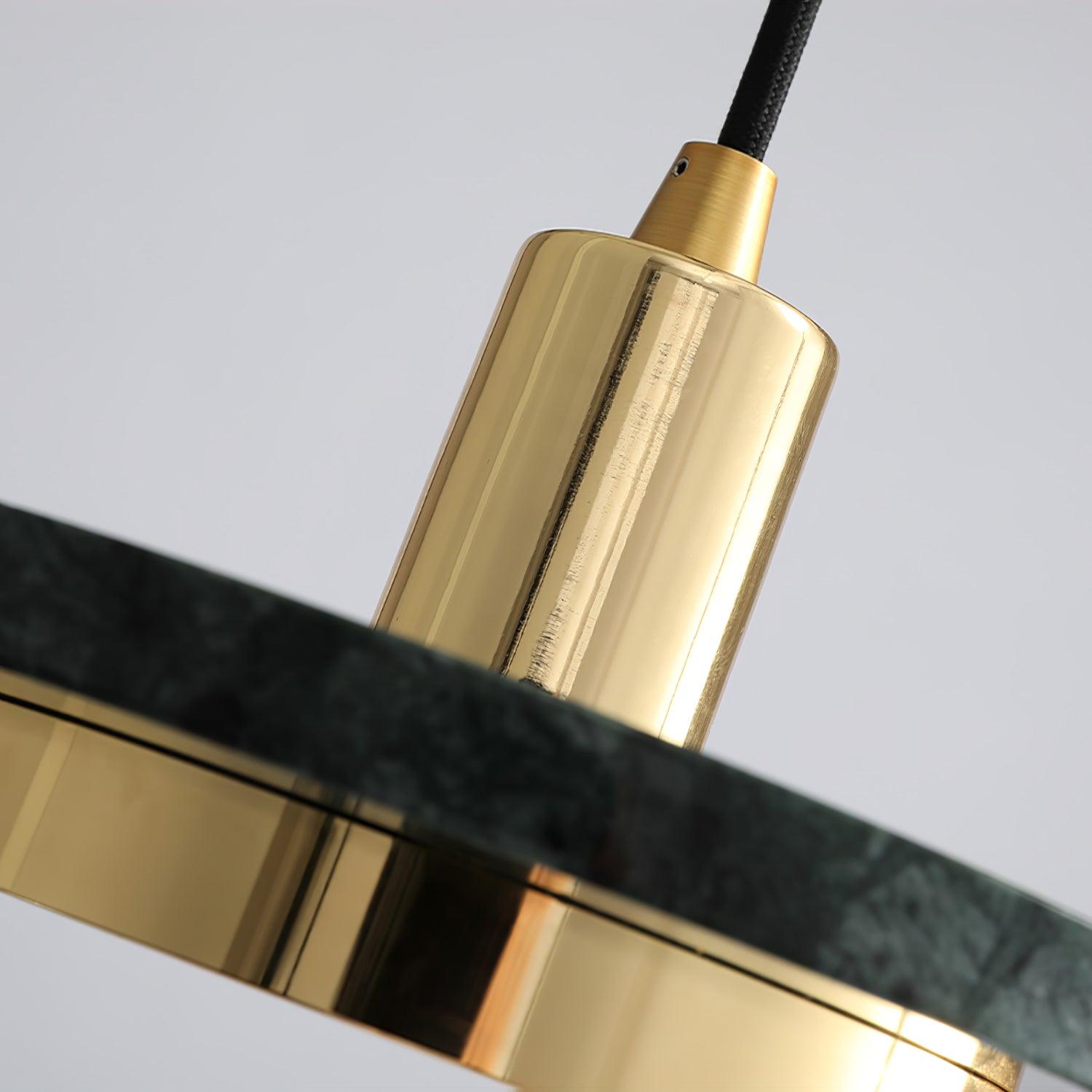 Bram Pendant Lamp Marble Double Circle Modern-Neutral Decor