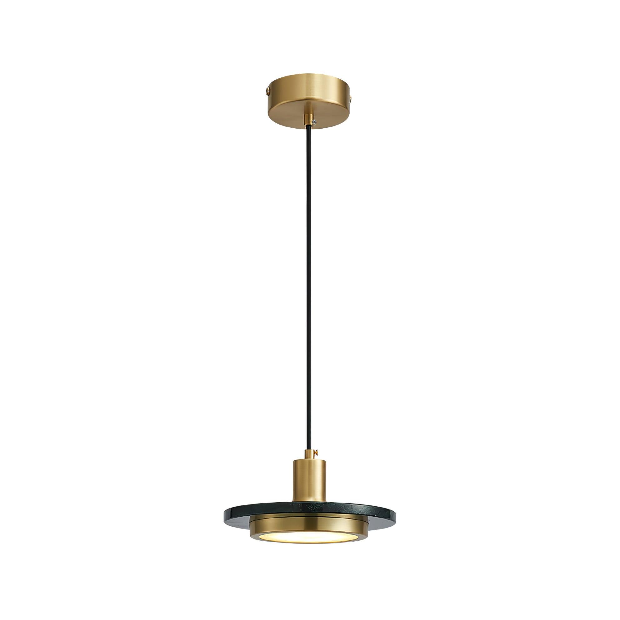 Bram Pendant Lamp Marble Double Circle Modern-Neutral Decor