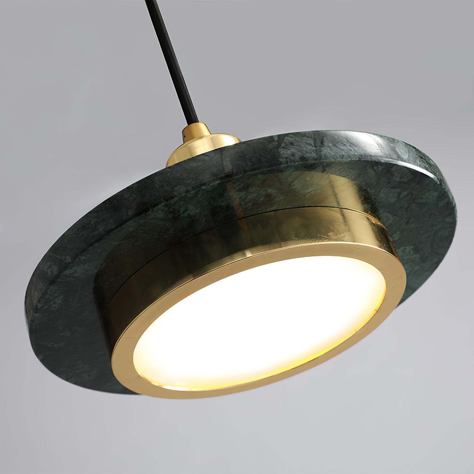 Bram Pendant Lamp Marble Double Circle Modern-Neutral Decor