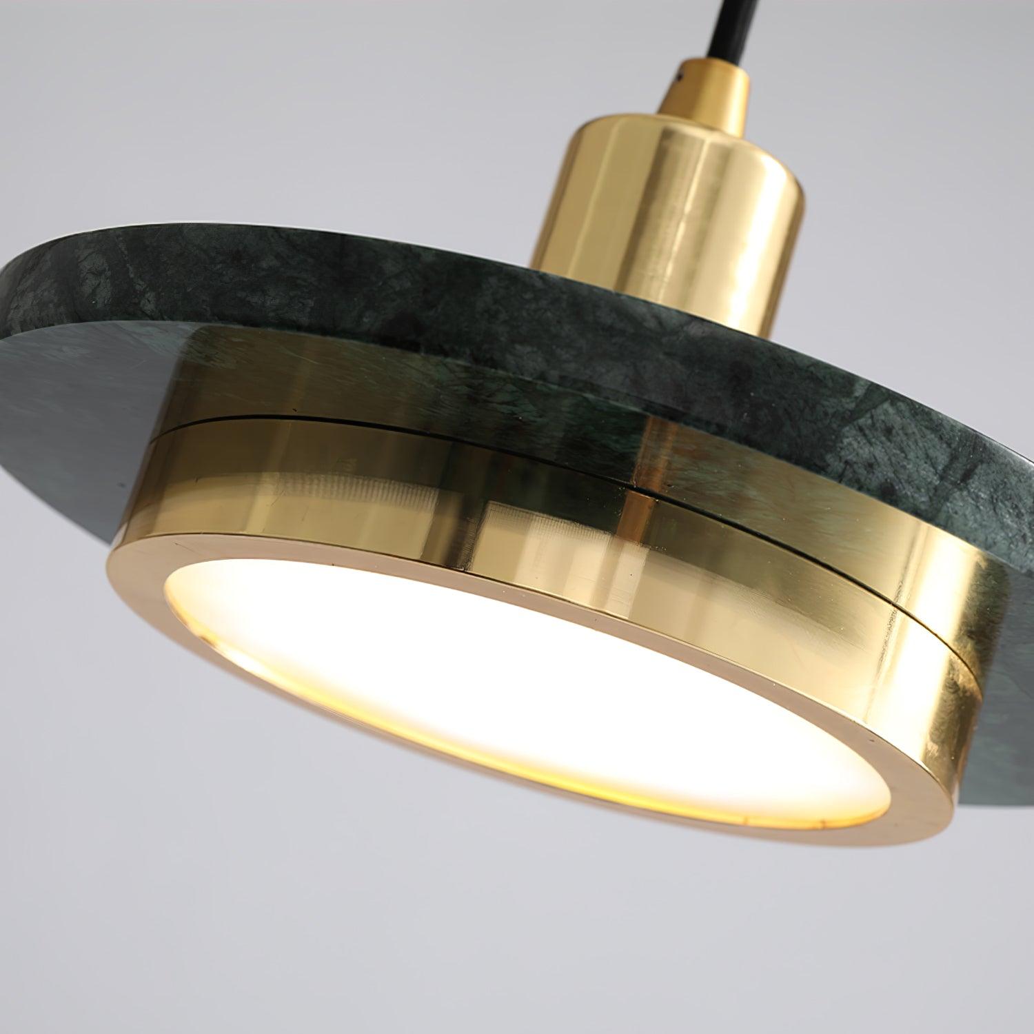 Bram Pendant Lamp Marble Double Circle Modern-Neutral Decor